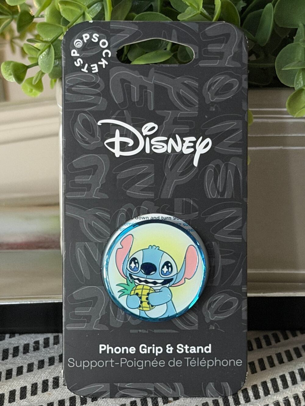 Disney Lilo & Stitch Pineapple PopSocket Enamel Phone Grip & Stand New